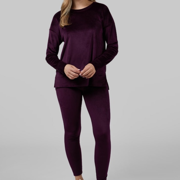 32 Degrees Rich Purple Sweatshirt SET - Picture 1 of 7